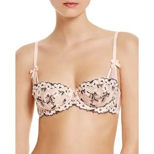 L'Agent By Agent Provocateur Womens Kaity Balconette Bra Nude and Black